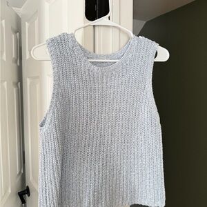 Old Navy Light Blue Knit Tank Top